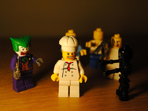 Lego people in costume